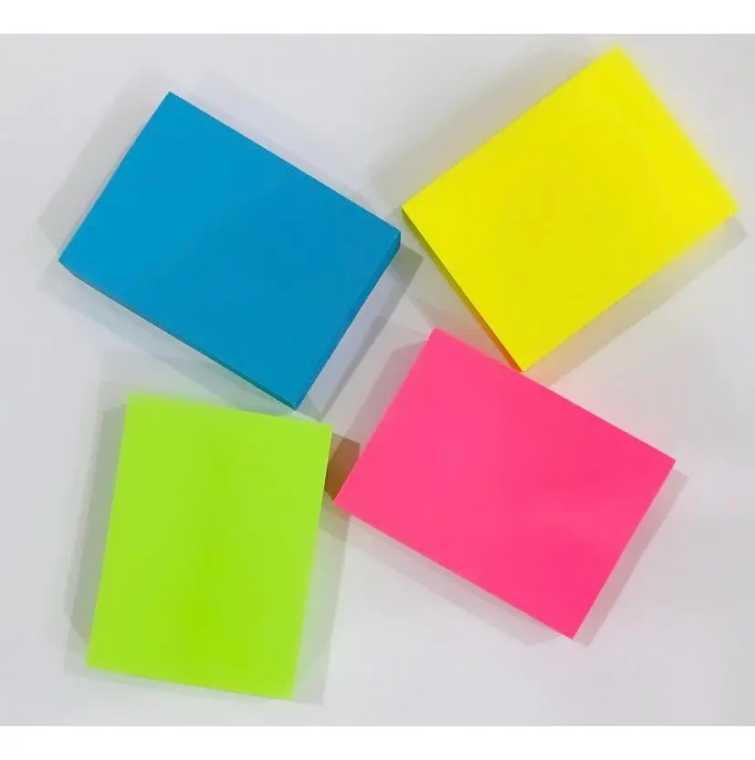Bloco Anotações Adesivo 4 Cores Neon 37.5x50mm 4x100